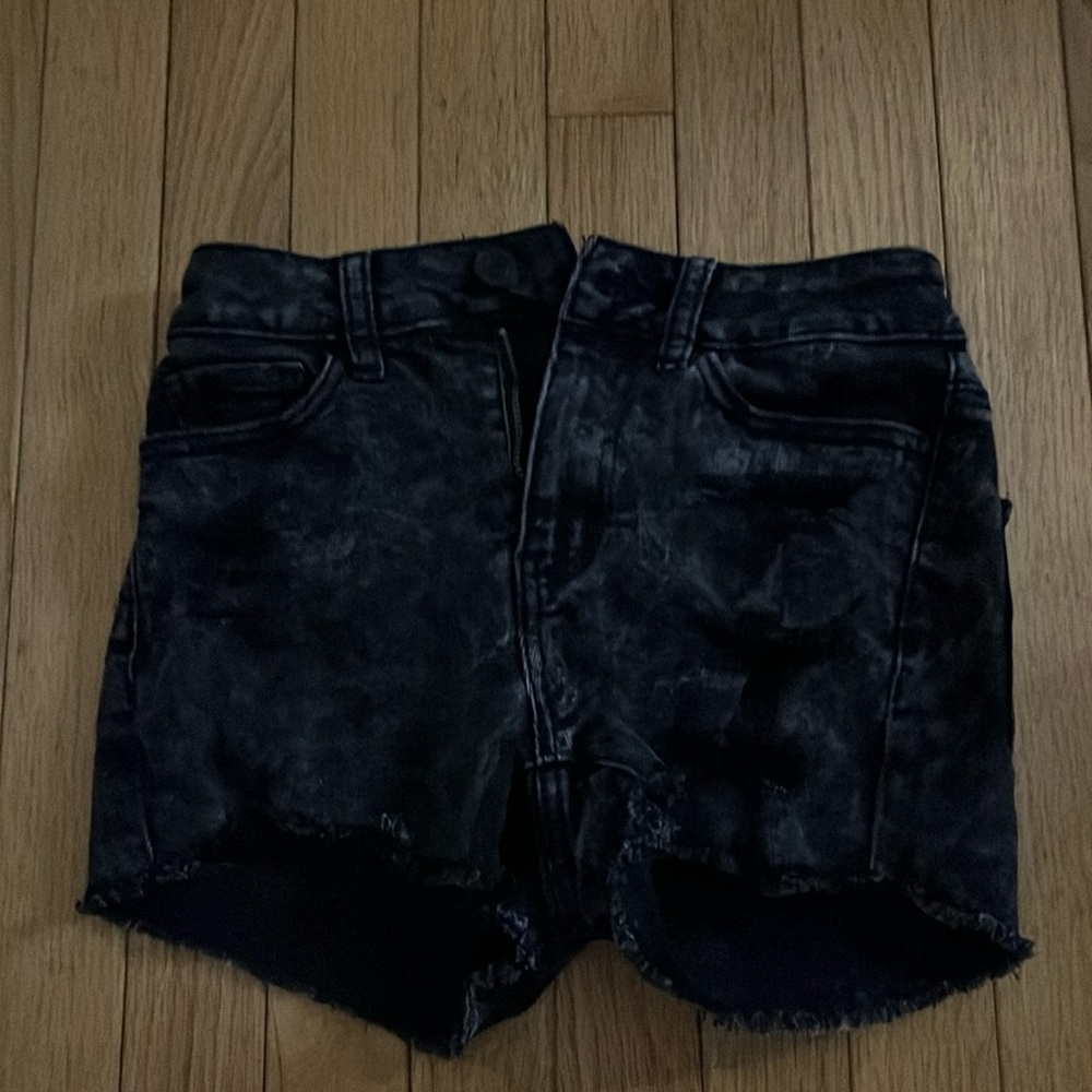 SO black jeans shorts 0/24W high-rise Shorty